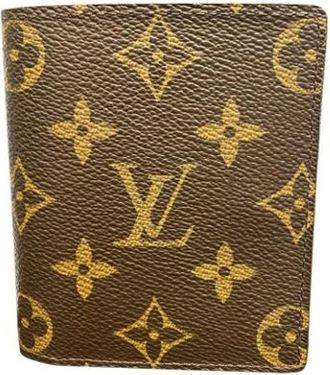 Louis Vuitton Pre-owned Monogram Bi-fold Wallet - Dames - Vintage Accessoires - Bruin - ONE Size - Vintage