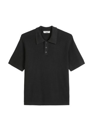 Marc O'Polo Denim Poloshirt MARC OPOLO DENIM, Herren, Gr. XXL, broken graphite, Strick, Obermaterial: 100% Baumwolle, regular fit normal, Rippb&uuml;ndchen, Shirts Poloshirt