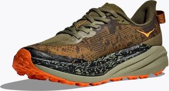 Hoka One One MenS Speedgoat 6 Shoes - D In Antique Olive/squash