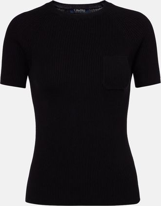 Max Mara Top Berlino in cotone a coste