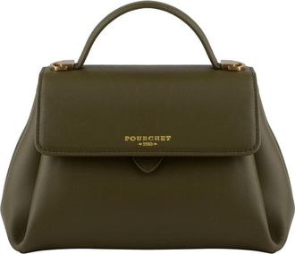 Pourchet S&eacute;vign&eacute; Handtas - Dames - Handtassen - Groen - ONE Size - Leer - Tassen