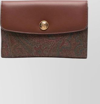 Etro stylish bi-fold wallet paisley design