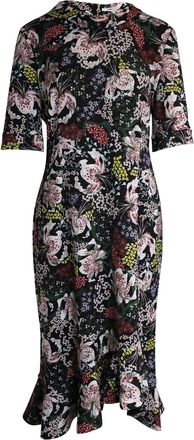 Erdem Erdem Lucy Midi Dress in Floral Print Polyester