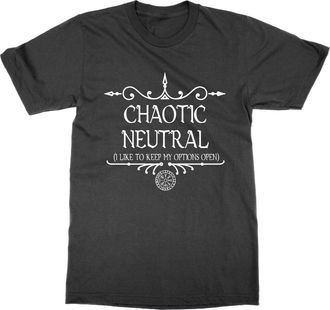 Generic Chaotic Neutral DND Alignment T-Shirt (Black, L)