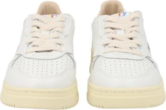 Autry Medalist Low Perforated Multicolor Logo Leather Sneakers