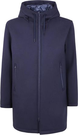 Herno Lange Parka voor duiken - Heren - Parka Jassen - Blauw - M - Jassen