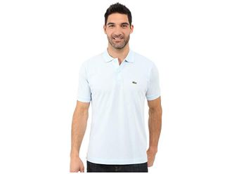 Lacoste L1212 Classic Pique Polo Shirt Mens Short Sleeve Knit Rill Light Blue : 2XL, Cotton/Pique