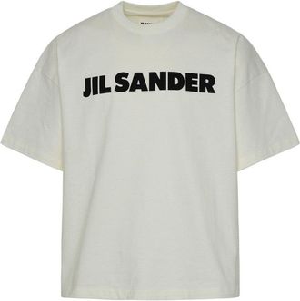 Jil Sander Ivory Cotton T-Shirt