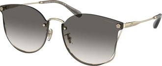 Coach HC7151D CH573 Asian Fit 900511 Womens Sunglasses Gold Size 63