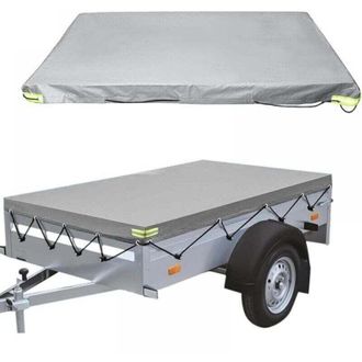 OEM Lona Plana Para Remolque - 214x122x10cm - 420d - Resistente Al Polvo - Para Remolques De 750 Kg - Gris-crezuo