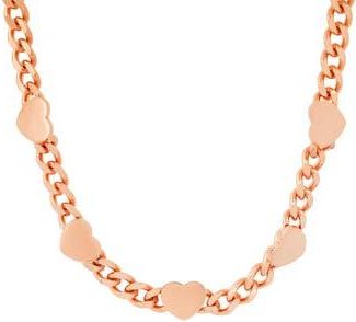 HMY Jewelry 18k Rose Gold Plated Stainless Steel Chain Necklace at Nordstrom Rack