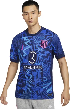 Nike Dri-FIT Atletico Madrid 2024/25 Stadium Third Football Replica Jesrey Blue Pink FQ2021-493