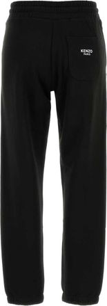 Kenzo Womens Flower Joggers Black Cotton