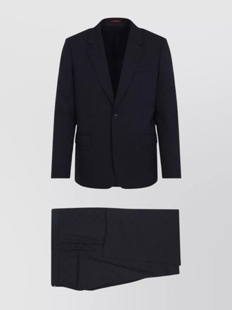 Gucci gg logo suit buttoned cuffs