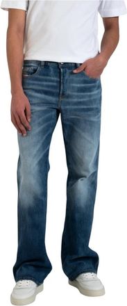 Diesel Cotton Blend Stretch Jeans - Heren - Regular Fit Jeans - Blauw - W34 L32 - Katoen - Jeans