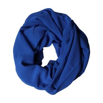 Dolce & Gabbana Silk Stole Neck Wrap Shawl Scarf - male - Dolce & Gabbana - Silk Scarves - Blue - ONE SIZE - Accessories