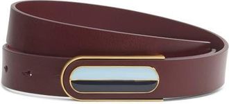 Rag & Bone Lenox Leather Belt in Deep Plum at Nordstrom, Size X-Small