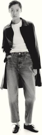 H&M Mom Slim-fit High-waist Ankle Jeans in Denim at Nordstrom, Size 12