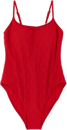 Polo Ralph Lauren Kennedy One-Piece Badpak - Dames - Badpakken - Rood - L - Nylon - Badmode