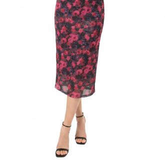 Area Stars Phi Midi Jersey Dress In Rose Print