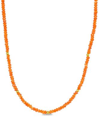 Jewelmak 14K Carnelian Necklace