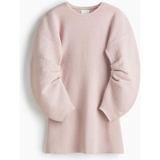 H&M Viscose-blend Rib-knit Dress in Light Dusty Pink at Nordstrom, Size Xx-Small