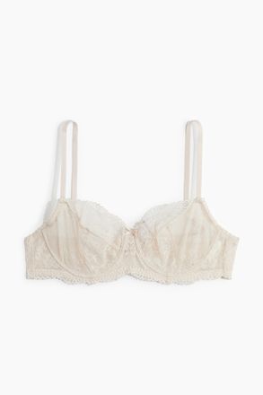 H&M B&uuml;gel-BH aus Spitze - Blassbeige