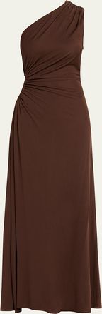 Bottega Veneta Crepe Viscose Jersey One-Shoulder Dress