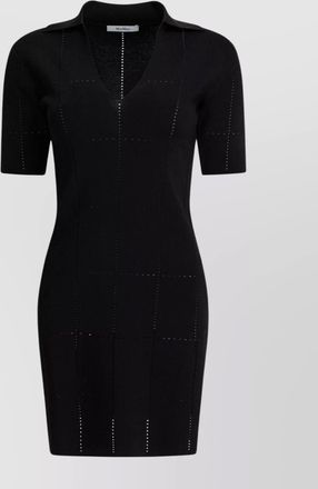 Max Mara tailored silhouette short sleeves textured fabric