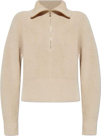 Max Mara Sweater Nadar - Dames - Coltruien - Beige - M - Wol - Truien & Vesten