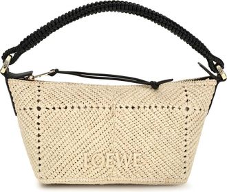 Loewe Womens Mini Bag Cala Natural-Black Clutch Natural/black