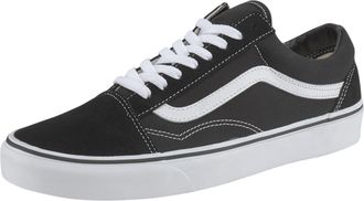 Vans Sneaker VANS Old Skool, Damen, Gr. 36,5, schwarz, Leder, Textil, Schuhe Sneaker
