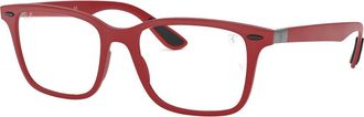 Ray-Ban 53mm Square optical glasses in Red at Nordstrom