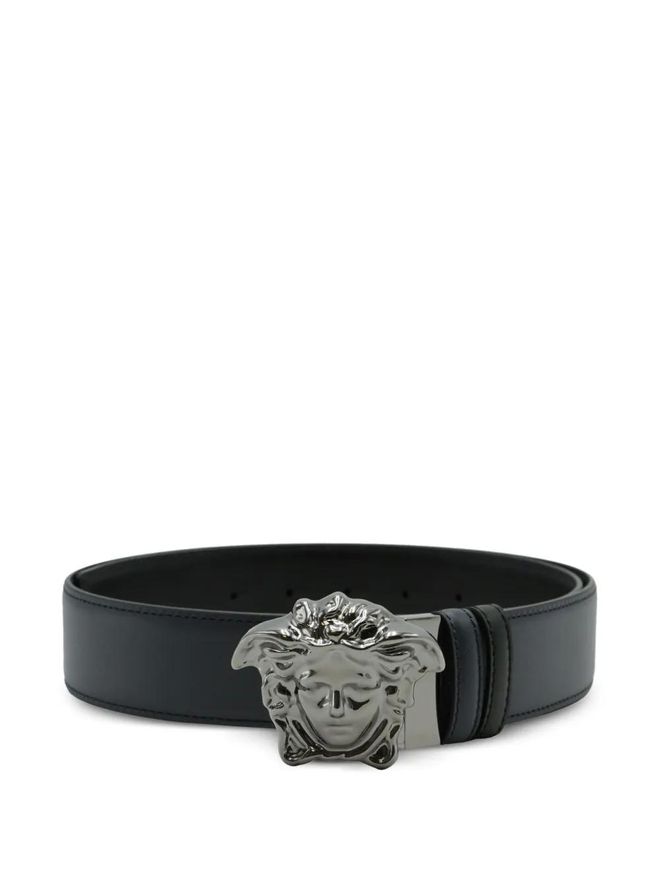 【関税込み】Versace ブラック 'La Medusa' プールスライド Versace: ブラック 'La Medusa' プールスライド | SSENSE 日本