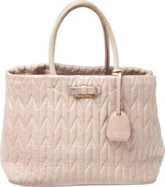 Miu Miu Borsa tote matelass&eacute; - Rosa