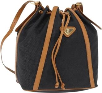 Saint Laurent Pre-owned Canvas Schoudertas - Dames - Vintage Tas - Zwart - ONE Size - Leer - Vintage