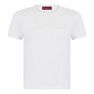Gucci T-shirt 70s - Dames - T-shirts - Wit - XS - Katoen - Tops
