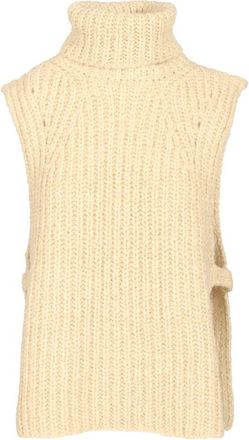 Isabel Marant Meggy Sleeveless Turtleneck Jumper - female - Isabel Marant - Turtlenecks - Beige - 2XS - Knitwear