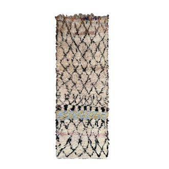 AFK Living Alfombra bereber marroqu&iacute; de pura lana 89 x 247 cm