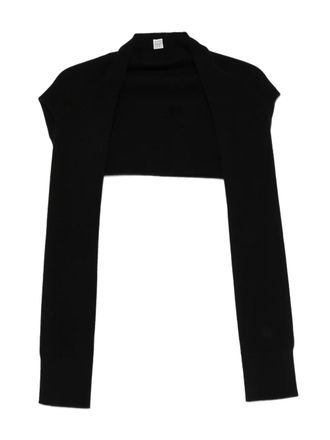 Toteme Kasjmier sjaal - Zwart