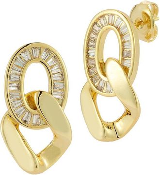 Glaze Jewelry 18K Plated Cz Earrings