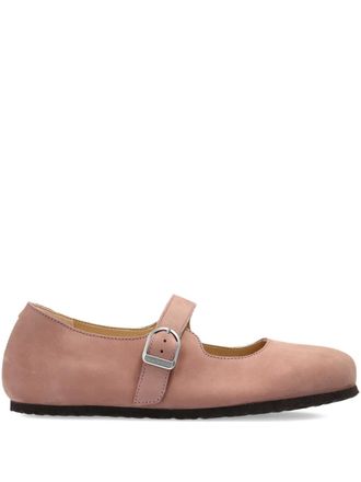 Birkenstock Santa Clarita leren ballerinas - Roze