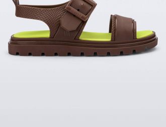 Melissa Womens Connection Papete Sandals In Brown
