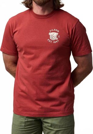Filson Bear Graphic T-Shirt In Red