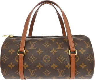 Louis Vuitton Papillon Handbag Monogram Canvas Brown Canvas Handbag (Pre-Owned)