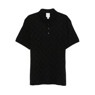 Calvin Klein Logo-jacquard Polo Shirt