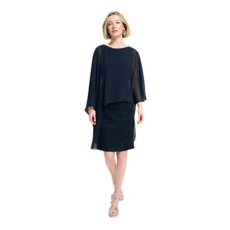Joseph Ribkoff Kleedjes Blue - Dames - Feestkleedjes - Blauw - 4XL - Kleedjes