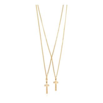 Dsquared2 Necklaces, male, Yellow, Size: ONE SIZE Double Necklace