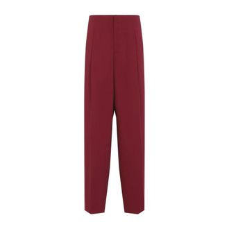 Alberta Ferretti Straight Pantaloni - - Trousers - Donna - Rosso - M