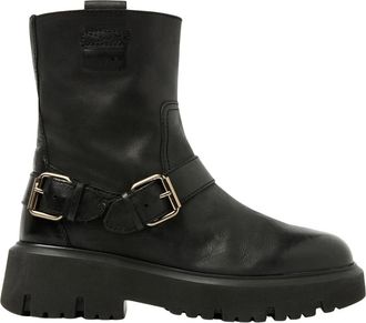 VIA VAI Ziva Jagger Biker boots - Dames - Enkellaarsjes - Zwart - 41 EU - Leer - Schoenen